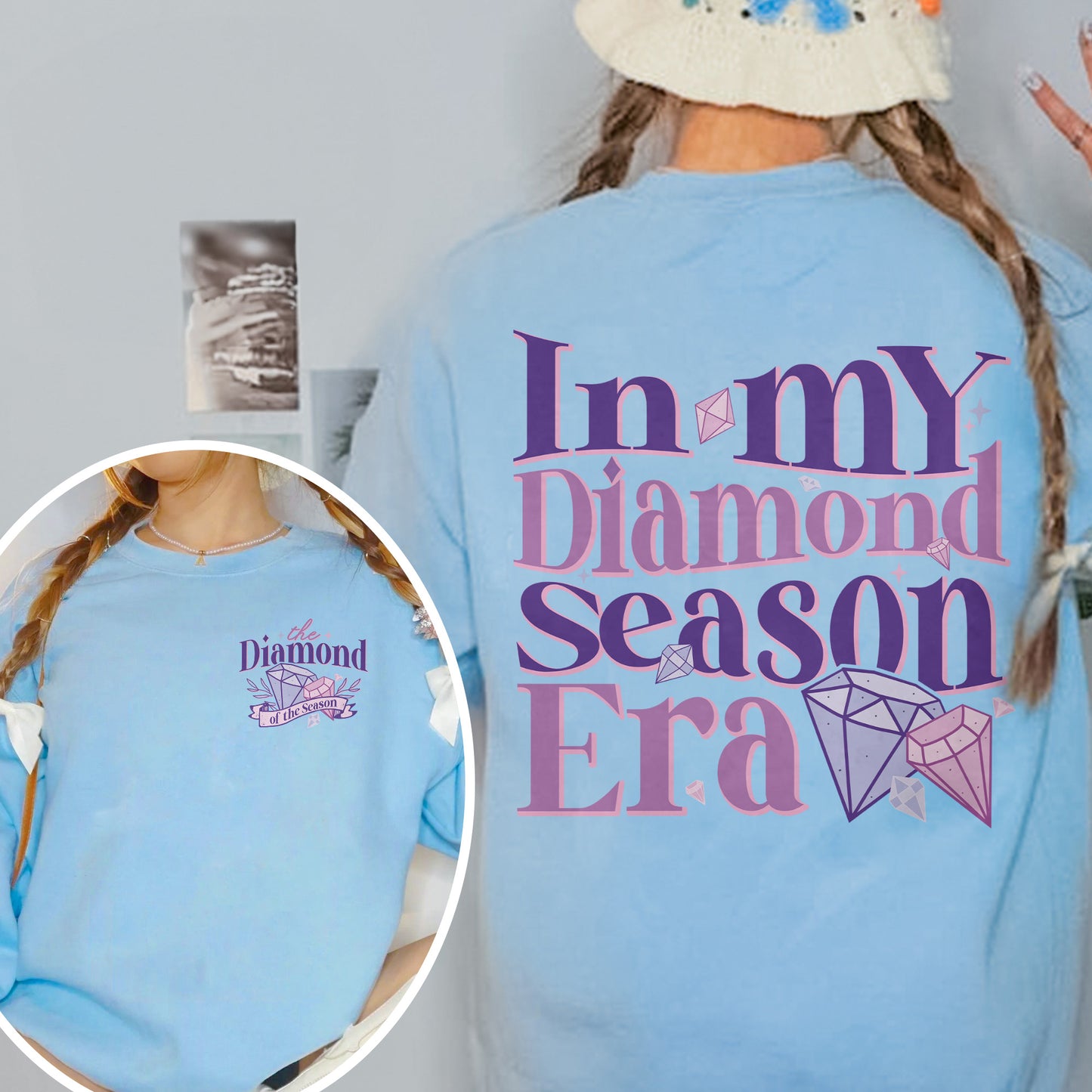 In My Diamond Season Era, Bridgerton Inspired Regency Aesthetic for Book Lover Sweatshirt