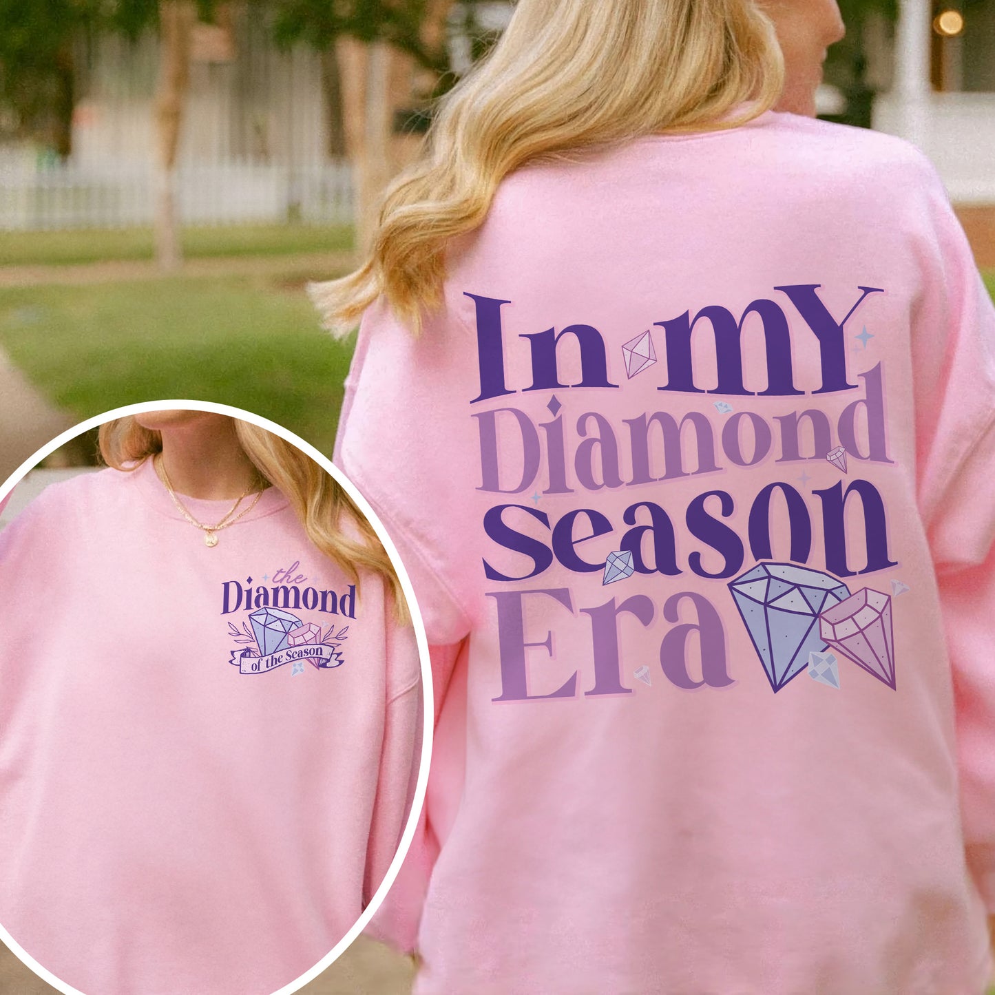 In My Diamond Season Era, Bridgerton Inspired Regency Aesthetic for Book Lover Sweatshirt