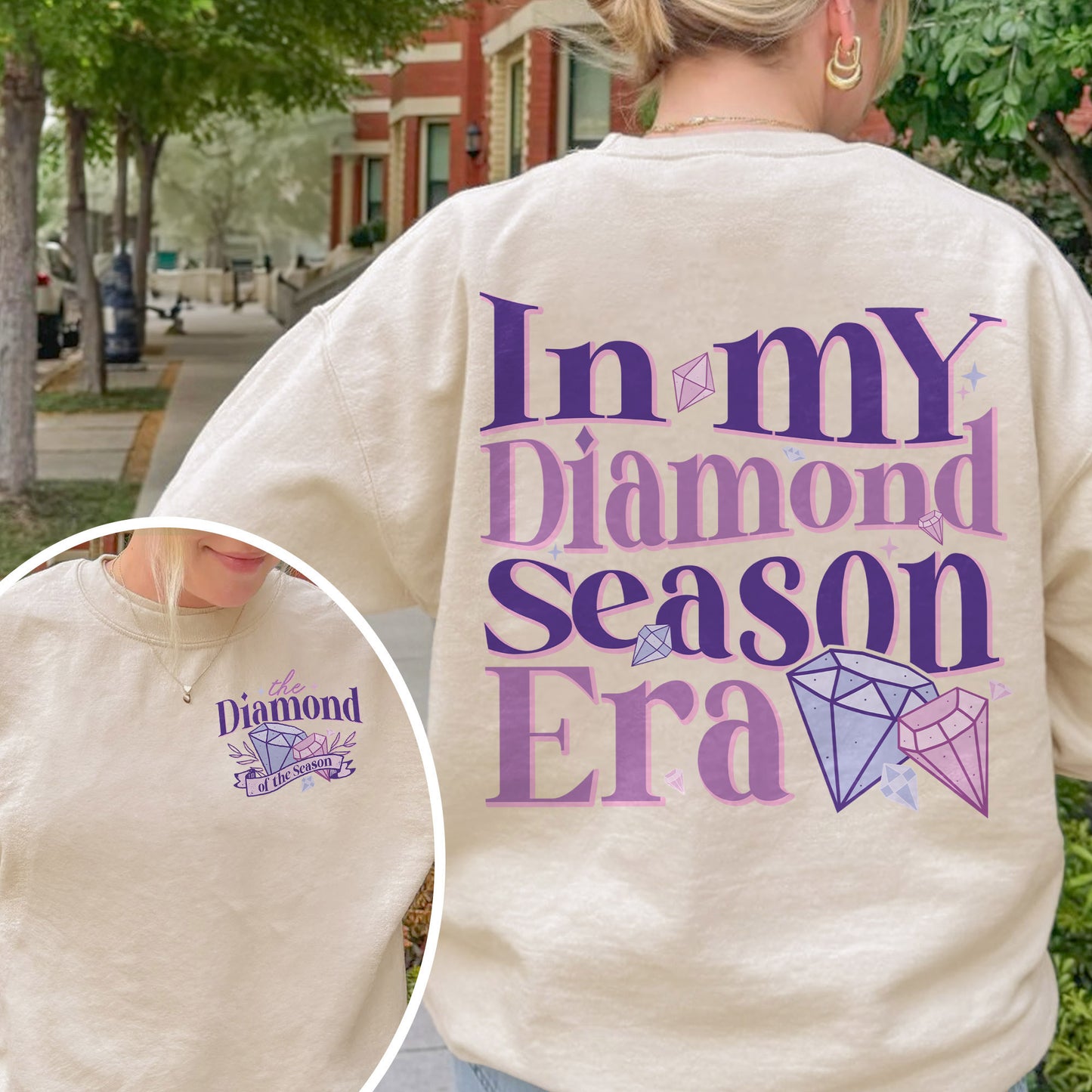 In My Diamond Season Era, Bridgerton Inspired Regency Aesthetic for Book Lover Sweatshirt