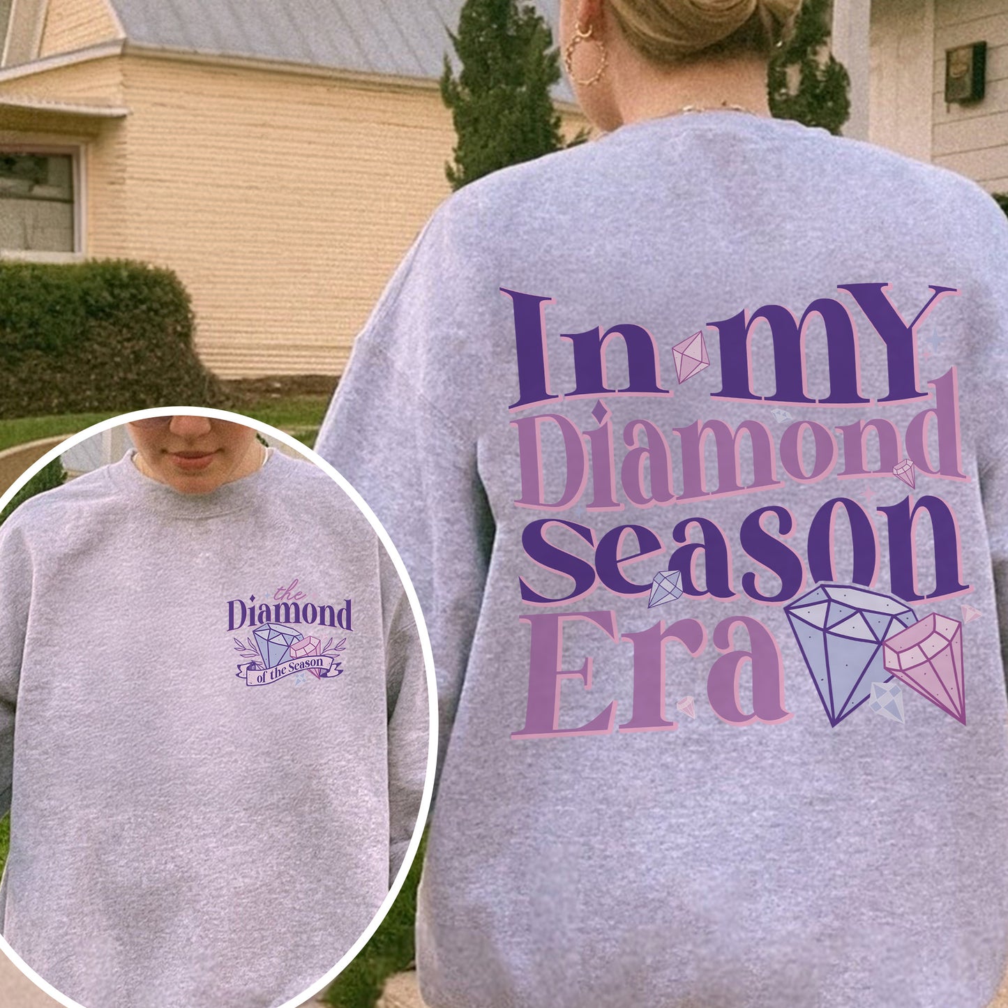 In My Diamond Season Era, Bridgerton Inspired Regency Aesthetic for Book Lover Sweatshirt