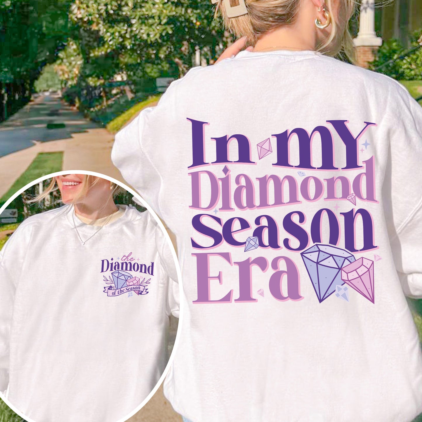 In My Diamond Season Era, Bridgerton Inspired Regency Aesthetic for Book Lover Sweatshirt