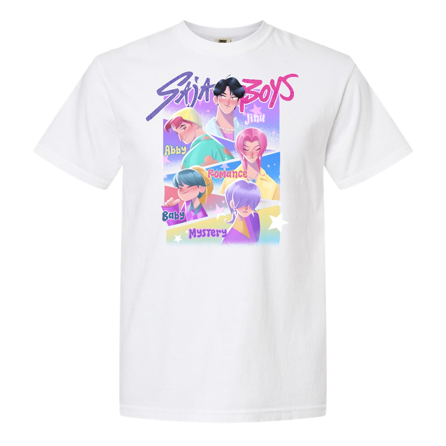 Saja Boys Boy Band Comfort Color Shirt, Demon Hunters Merch, Soda PopShirt, Cute Kpop Apparel