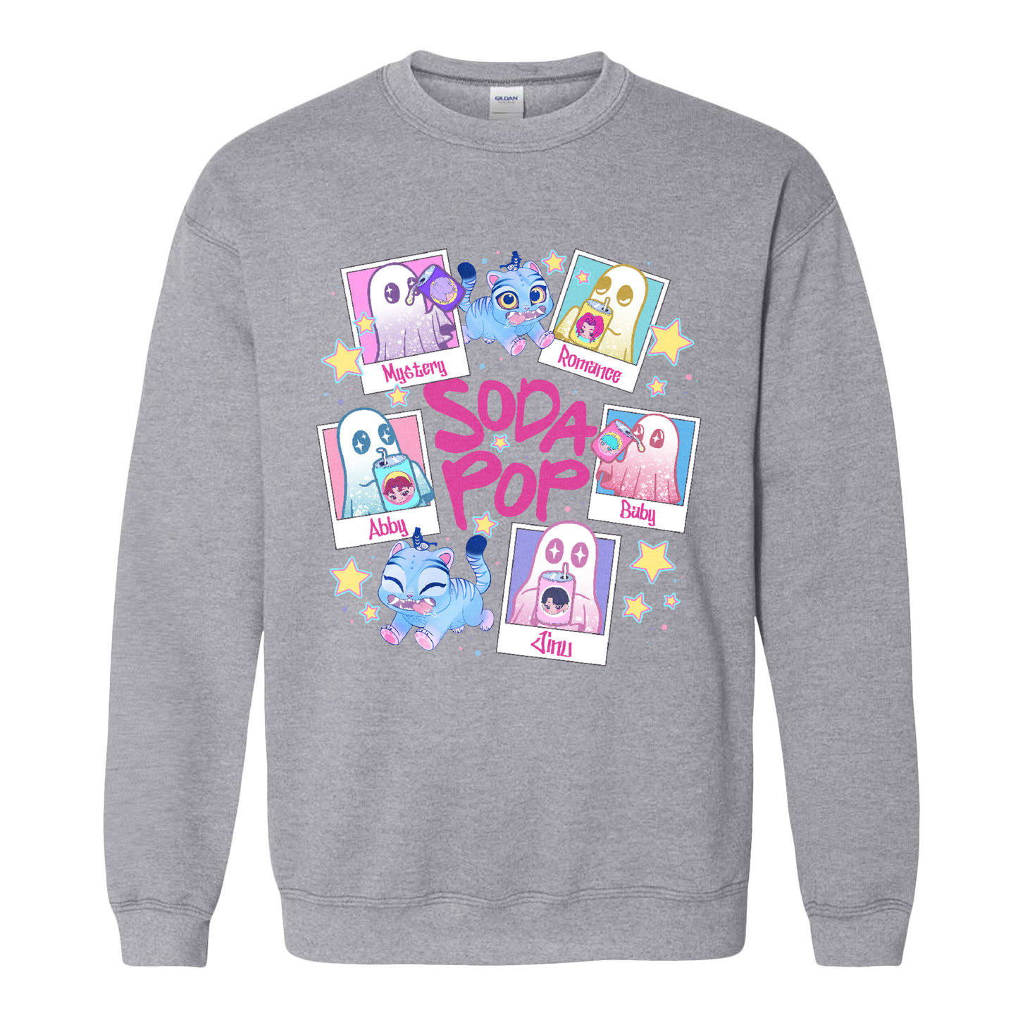 Saja Boys Soda Pop KPDH Sweatshirt, Saja Boys Huntrix PIN, Kpop Demon Boy Band Inspired Sweatshirt