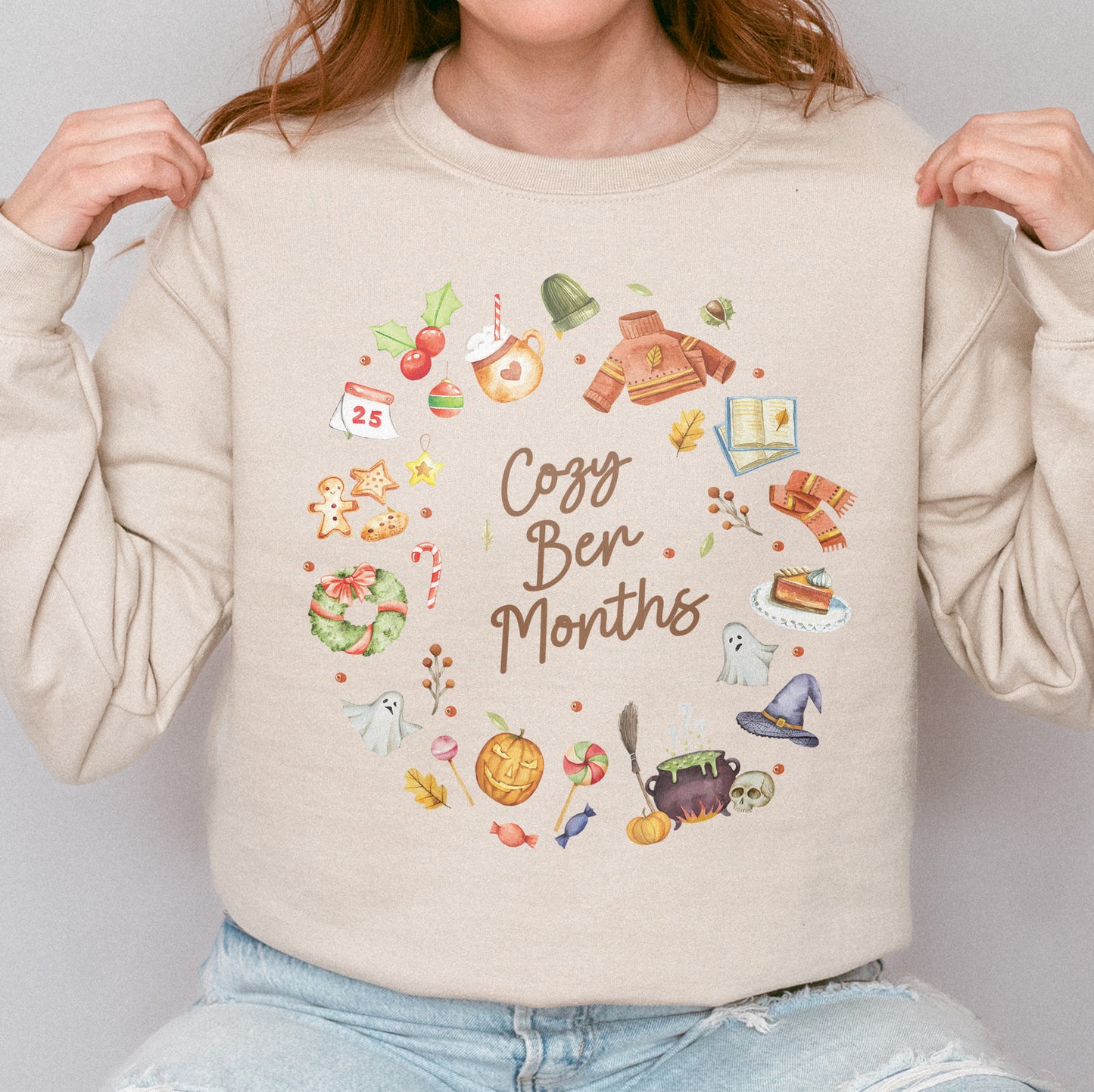 Cozy Ber Months Shirt, Fall Winter Seasonal Tee, Autumn Halloween Thanksgiving Christmas Top Sweatshirt