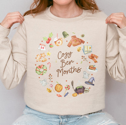 Cozy Ber Months Shirt, Fall Winter Seasonal Tee, Autumn Halloween Thanksgiving Christmas Top Sweatshirt