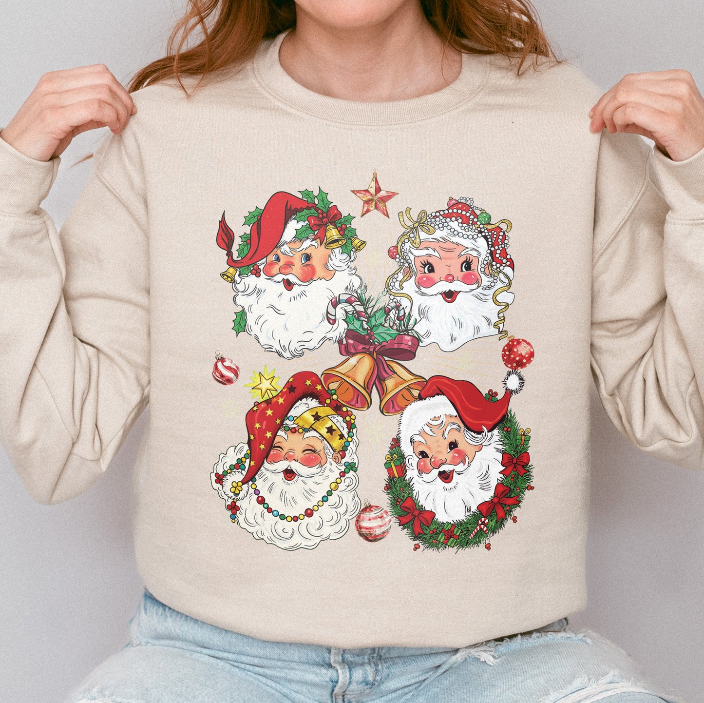 Vintage Santa Claus Retro Christmas Sweatshirt