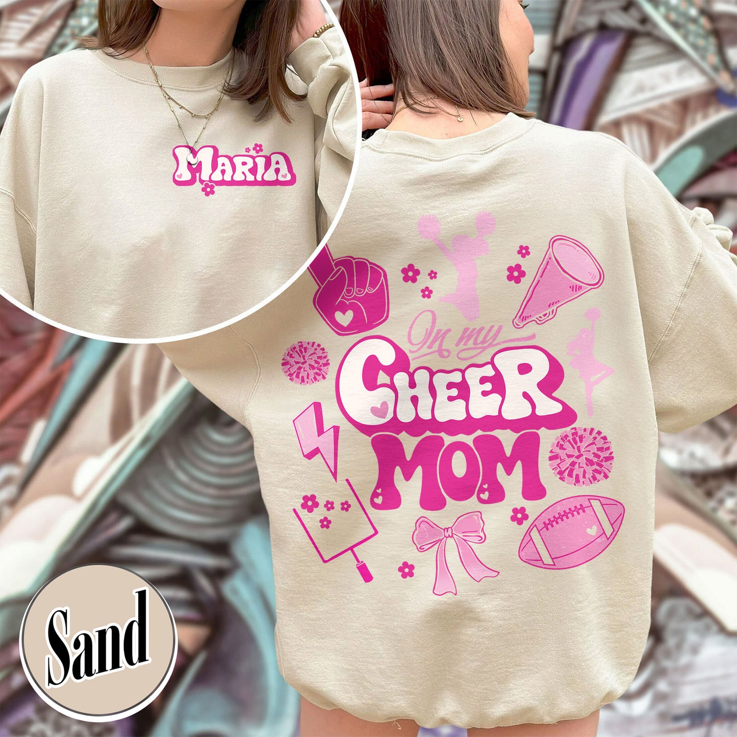 Football Mom Sweatshirt, In My Cheer Mom Era Sweatshirt, Custom Cheer Mom Summit Sweatshirt