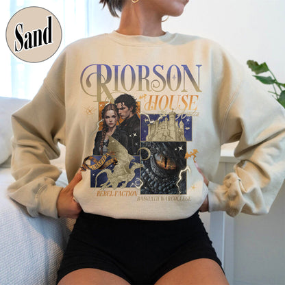 Bookish Sweatshirt, Xaden Riorson House Sweatshirt, Fourth Wing Sweatshirt, Iron Flame Sweatshirt, Rebecca Yarros Merch