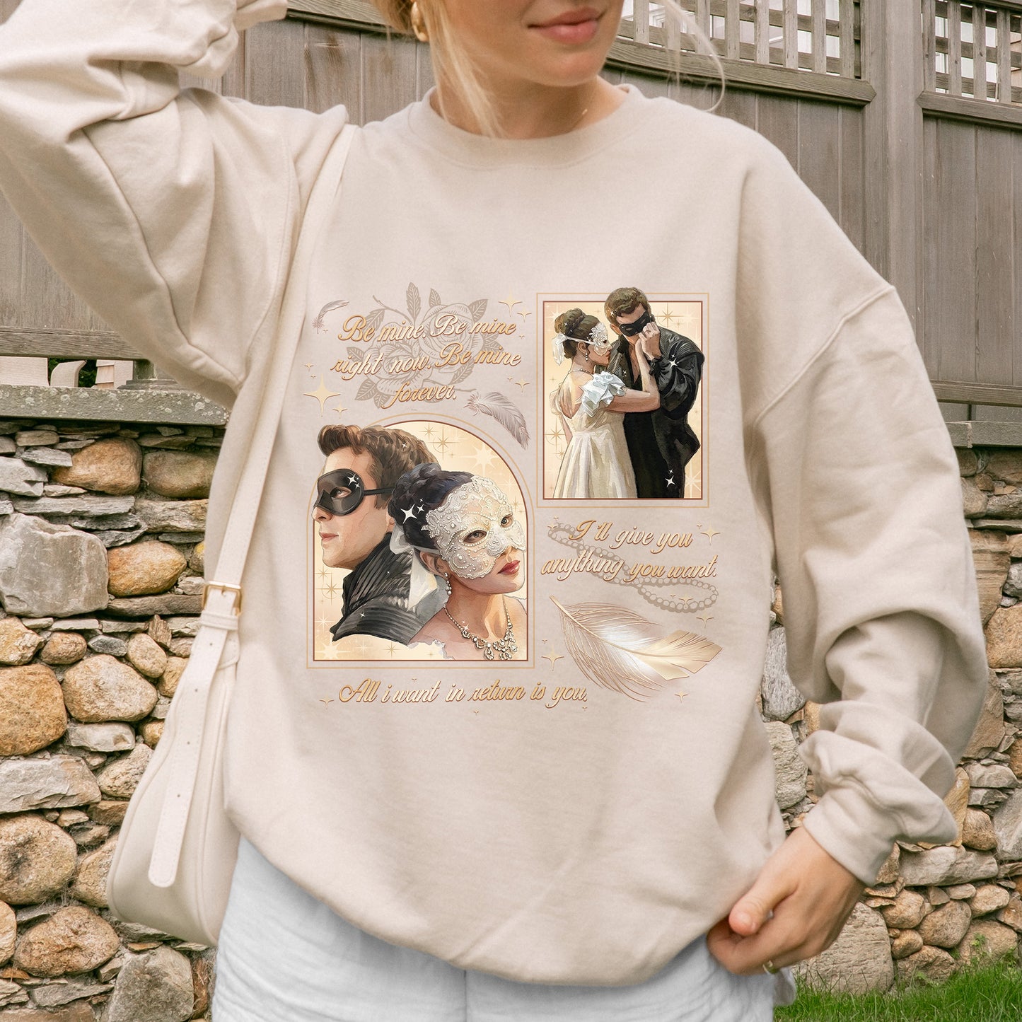 From Masquerade to Marriage – Benophie Inspired – Bridgerton Benedict & Sophie Regency Romance Sweatshirt