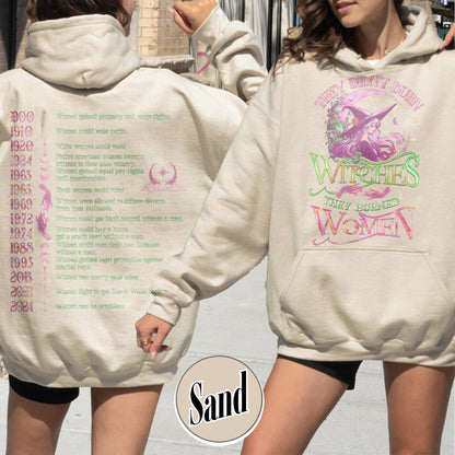 They Didnt Burn Witches They Burned Women Hoodie, Girls Will Be Girls Witchy Feminist Shirt, Burn the Patriarchy Shirt, Women’s Rights Shirt