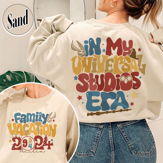 Family Comfort Color Shirt, Family 2024 Trip Sweatshirt, 2024 Family Vacation,Wizard School Fandom,Hp Inspired