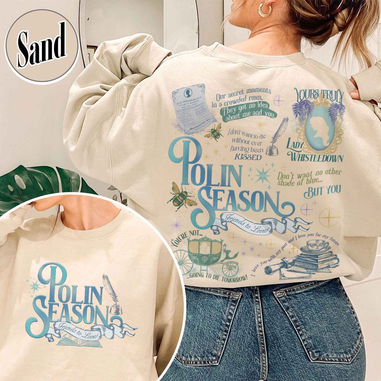 Penelope Colin Bridgerton Season 3 Sweatshirt, Polin Season, Penelope And Colin Sweatshirt, Spill The Tea Lady Whistledown's Society Papers Sweatshirt