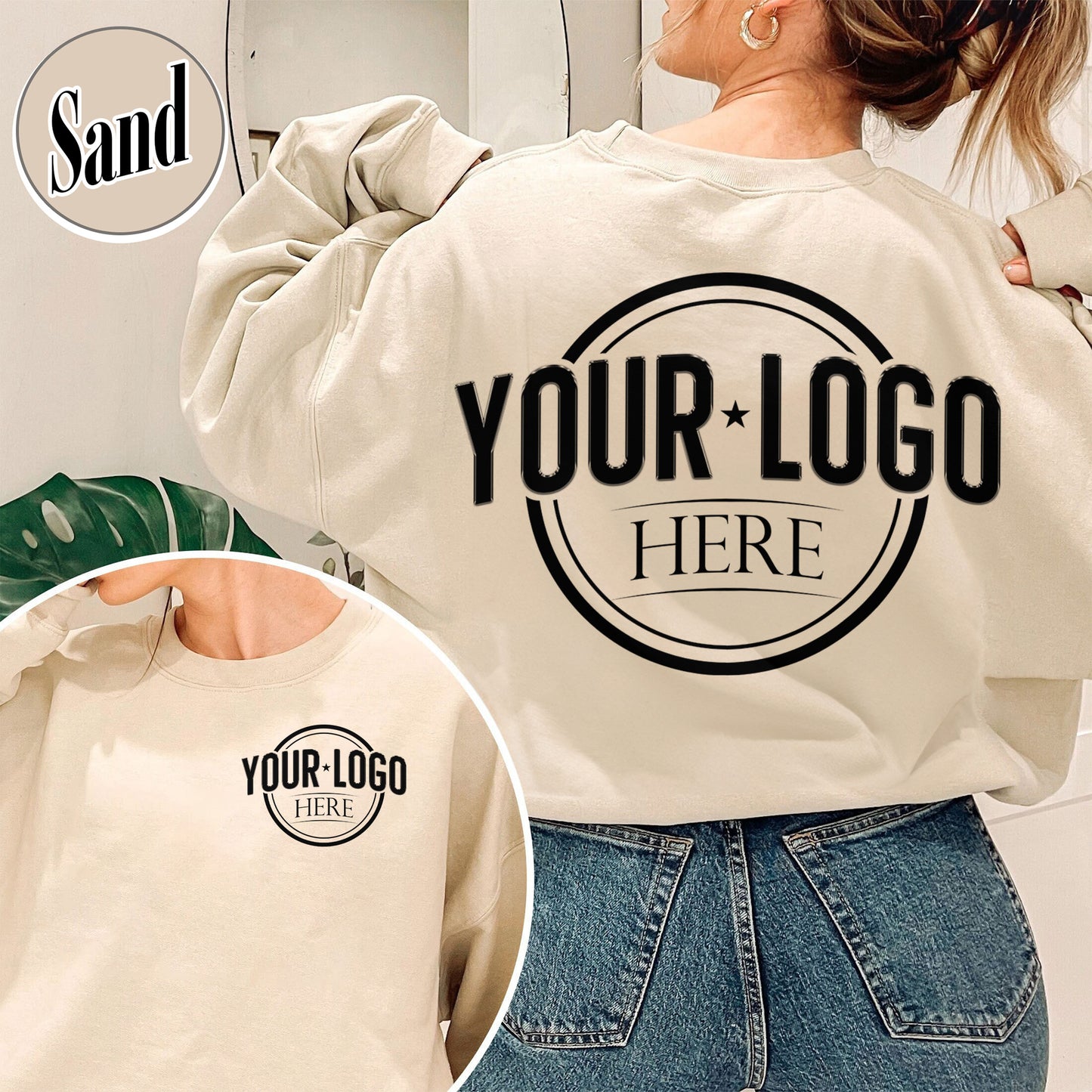 Custom Business Logo Sweatshirt, Custom Shirt of My Logo, Your Logo Here Sweatshirt