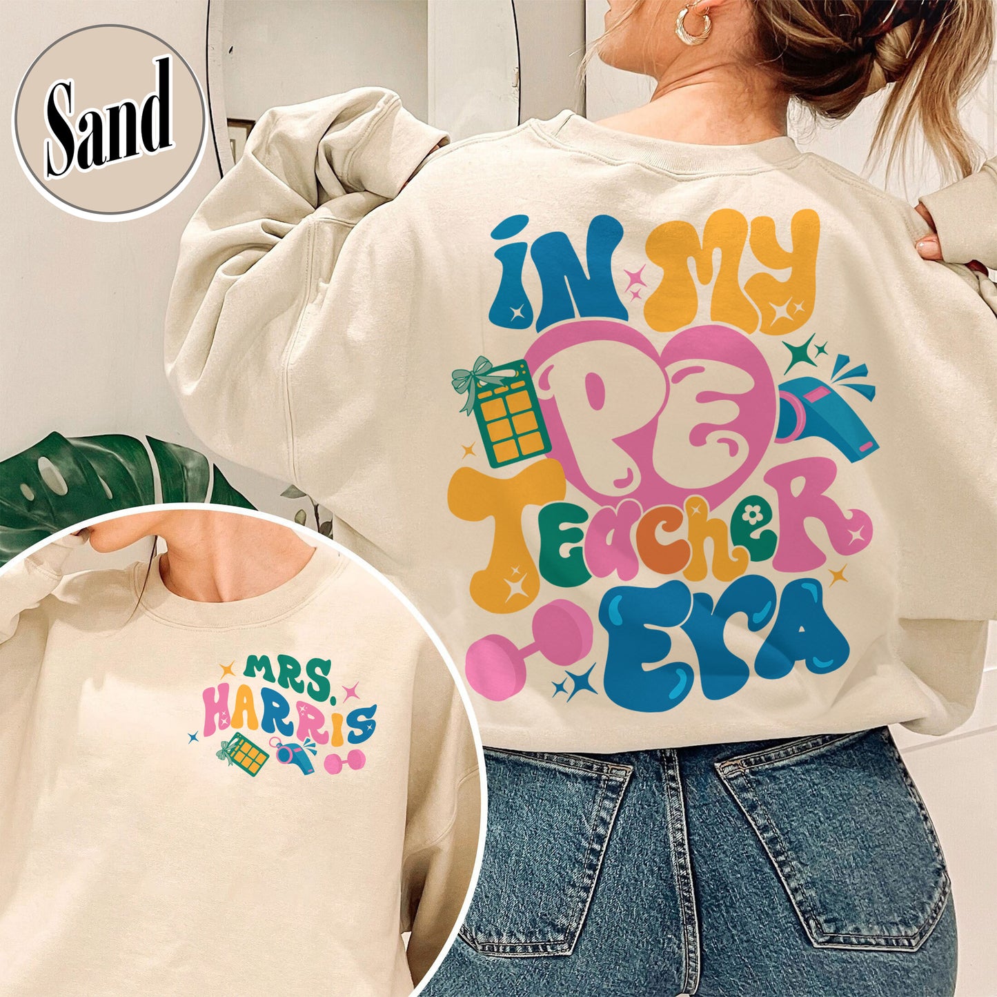 Custom Pe Teacher Sweatshirt, Physical Education Teacher Sweatshirt, Pe Teacher Appreciation Sweatshirt
