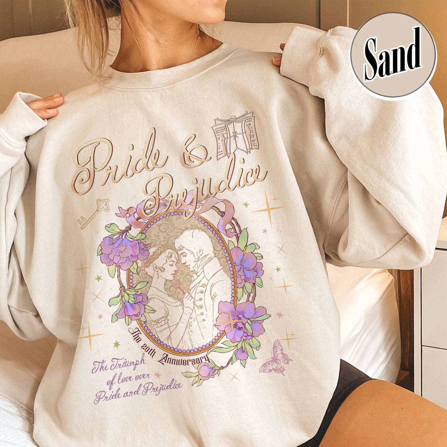 Bookish Sweatshirt, Pride and Prejudice 20th Anniversary Sweatshirt for Fan, Pemberley Sweatshirt
