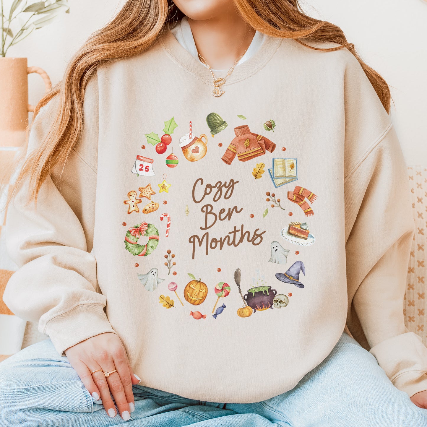 Cozy Ber Months Shirt, Fall Winter Seasonal Tee, Autumn Halloween Thanksgiving Christmas Top Sweatshirt