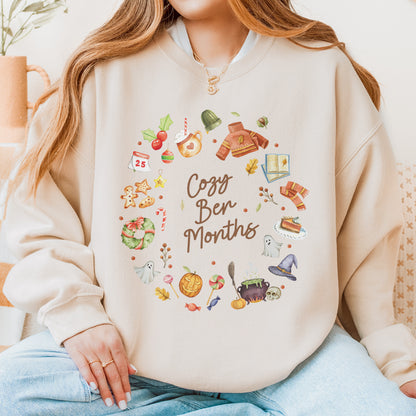Cozy Ber Months Shirt, Fall Winter Seasonal Tee, Autumn Halloween Thanksgiving Christmas Top Sweatshirt
