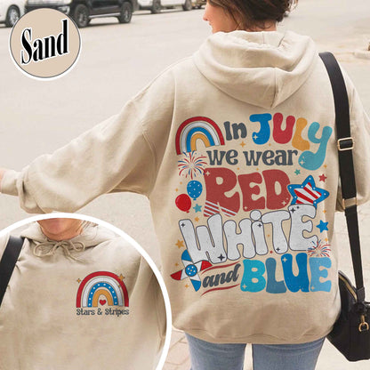 Firecracker Hoodie For 4th Of July, Stars And Stripes Hoodie, Red White And Blue, Cute 4th Of July, Usa Hoodie, Patriotic Hoodie