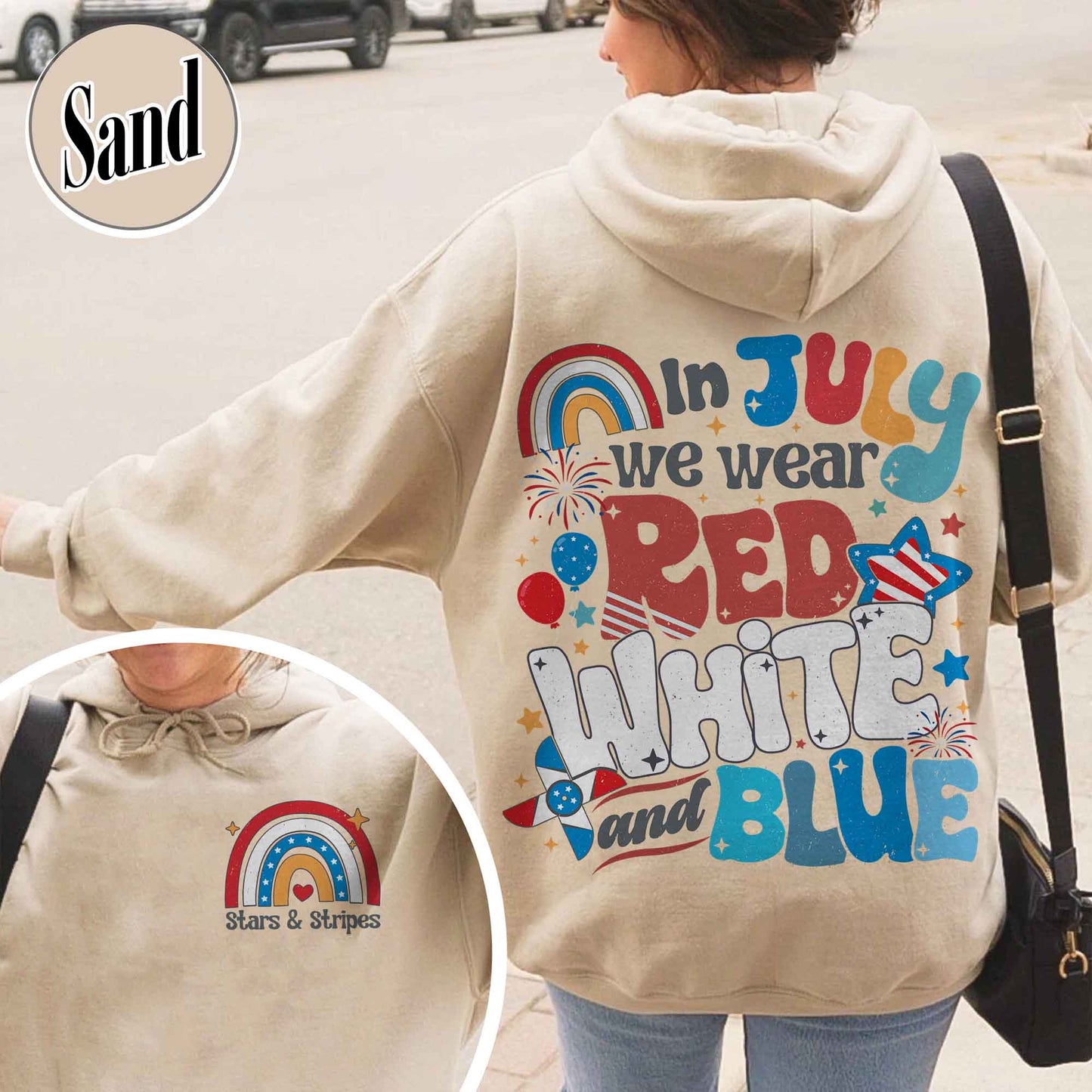 Firecracker Hoodie For 4th Of July, Stars And Stripes Hoodie, Red White And Blue, Cute 4th Of July, Usa Hoodie, Patriotic Hoodie