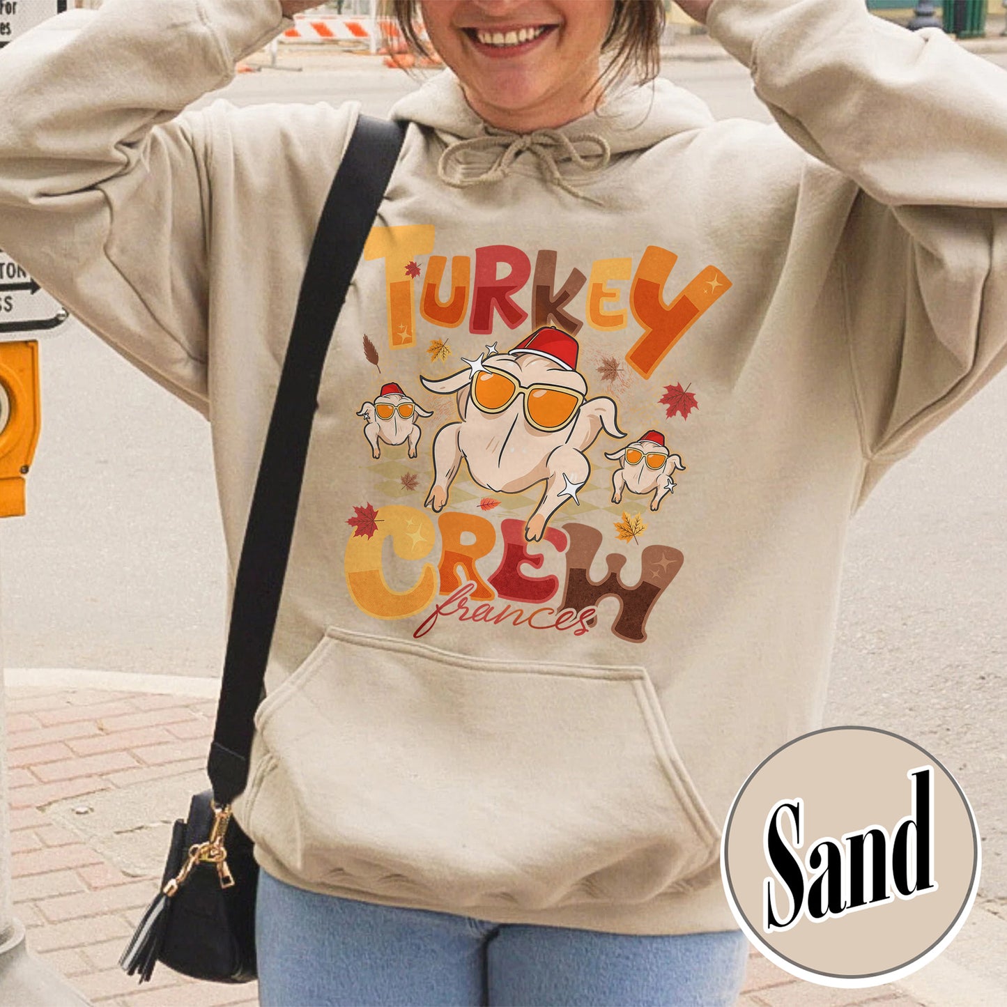 Turkey Crew Hoodie, Thanksgiving Hoodie, Custom Family Thanksgiving, Turkey Squad Hoodie, Friendsgiving Hoodie, Personalized Thanksgiving Hoodie