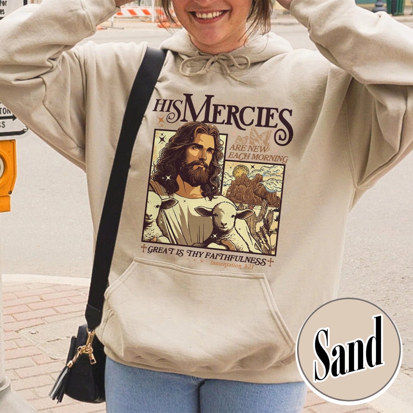 Christian Hoodie, Bible Verse Hoodie, His Mercies Are New Each Morning Hoodie