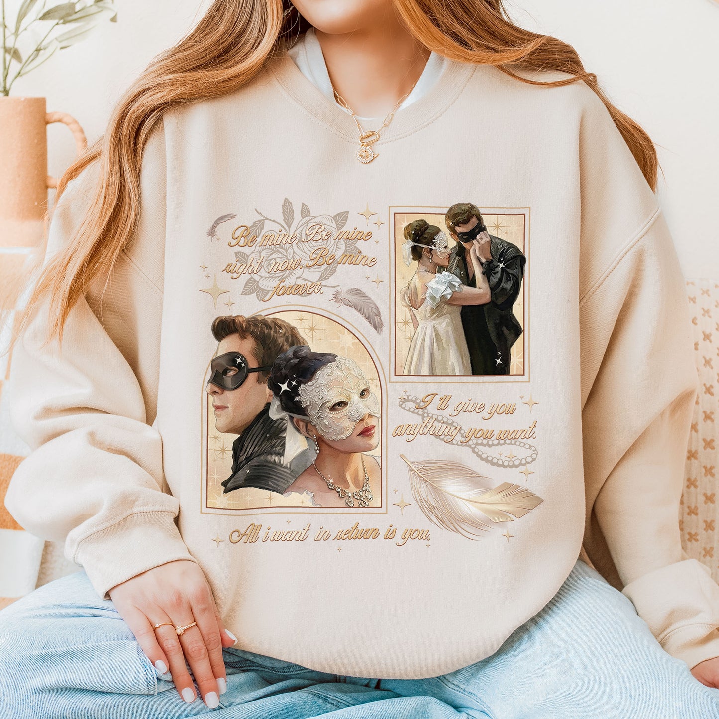 From Masquerade to Marriage – Benophie Inspired – Bridgerton Benedict & Sophie Regency Romance Sweatshirt
