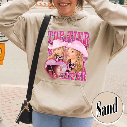 Custom Bootleg Hoodie, Top Tier Yapper Custom Hoodie, Custom Vintage Retro Hoodie