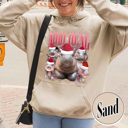 Moo Deng Meme Hoodie, Baby Hippo Hoodie, Zoo Baby Hippo Hoodie, I Love Moo Deng Hoodie, Moo Deng Fan Club Hoodie, Hippo Lover Hoodie, Moo Deng I Love You