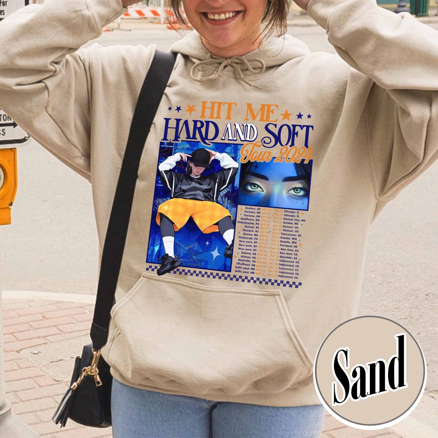 Music Tour Hoodie, Hit Me Hard and Soft Hoodie, BOAF Hoodie, Gift for Her, Women Hoodie