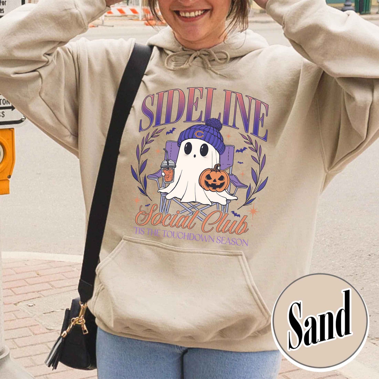Custom Game Day Social Club Football Hoodie, Personalized Sideline Social Club Football Hoodie