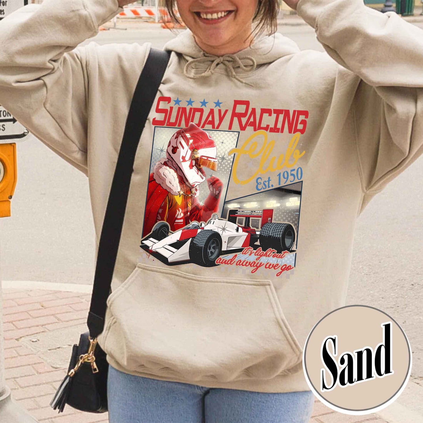 Formula 1 Hoodie, Sunday Racing Club Fan Collection, Racing Car Outfit Hoodie