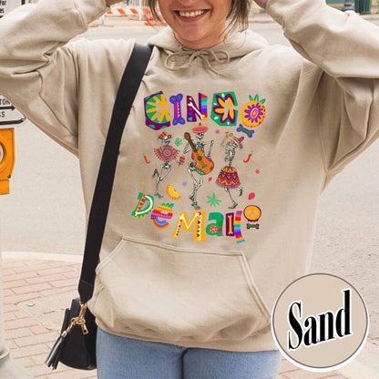 Cinco De Mayo Hoodie, Skeleton Dabbing, Skeleton Cinco De Mayo,Taco Hoodie, Lets Fiesta Hoodie,Mexican Fiesta,