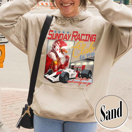 Formula 1 Hoodie, Sunday Racing Club Fan Collection, Racing Car Outfit Hoodie
