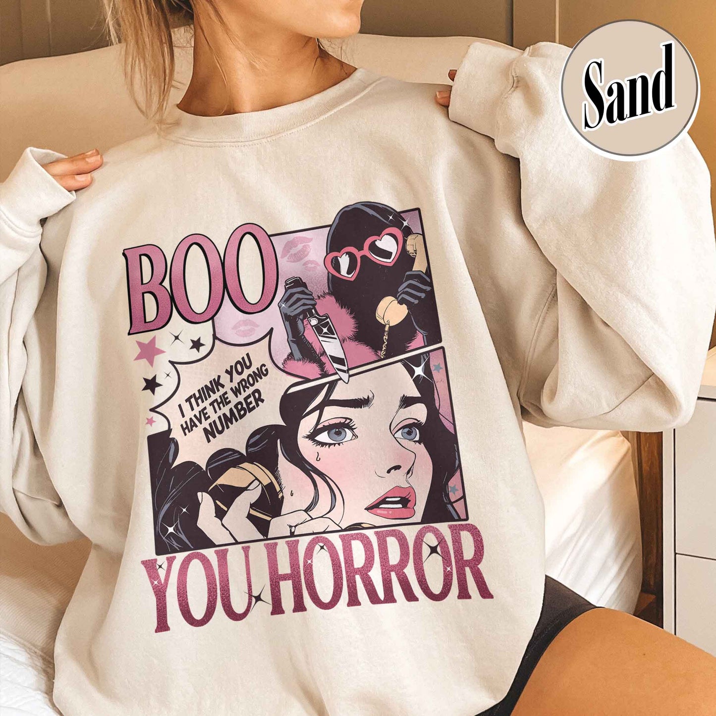 Halloween Sweatshirt, Boo Your Horror Halloween Sweatshirt, Horror Sweatshirts, Halloween Gift, Stay Spooky Sweatshirt