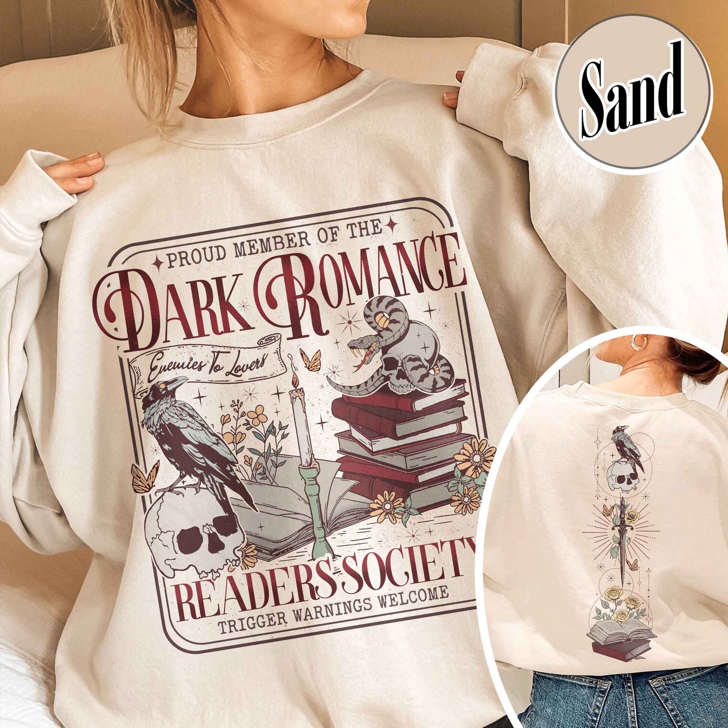 Dark Romance Book Club Sweatshirt, Good Girls Read Dark Romance Sweatshirt, Dark Romance Social Club, Dark Romance Era, Dark Romance Gift, Book Lover