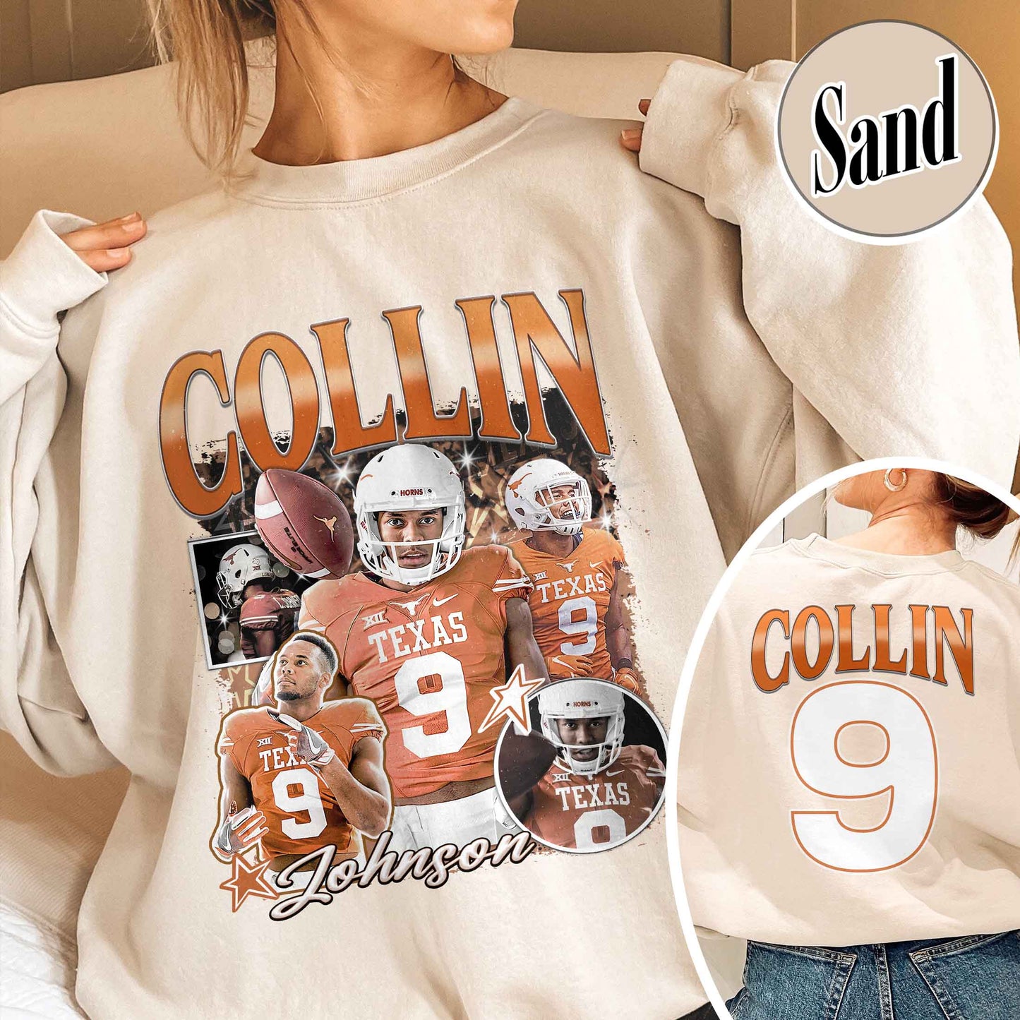 Football Custom Bootleg Sweatshirt, Supportive Game Days Sweatshirt, Custom Player Sweatshirt