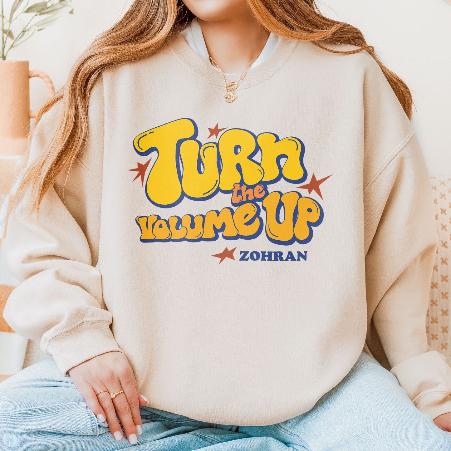 Turn the Volume Up, Zohran Mamdani, Zohran NYC Mayor, Progressive, Liberal, NYC 2026, Democracy Sweatshirt