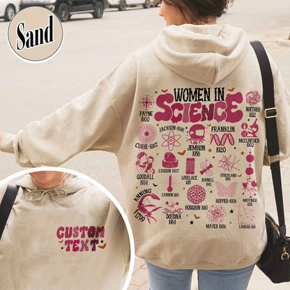 Feminist Hoodie, Women in Science Hoodie, Science Lover Gift Hoodie, Stem Hoodie