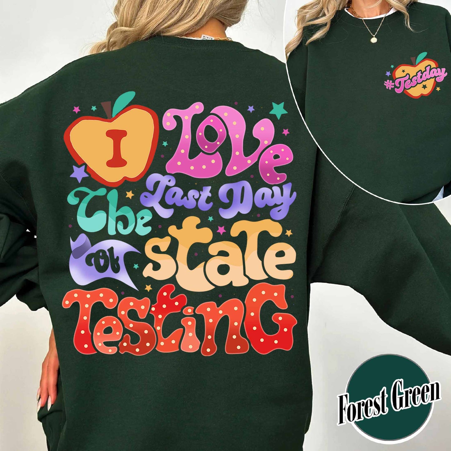 School Sweatshirt, I Love State Testing Sweatshirt, You Got This Sweatshirt, Back to School Sweatshirt