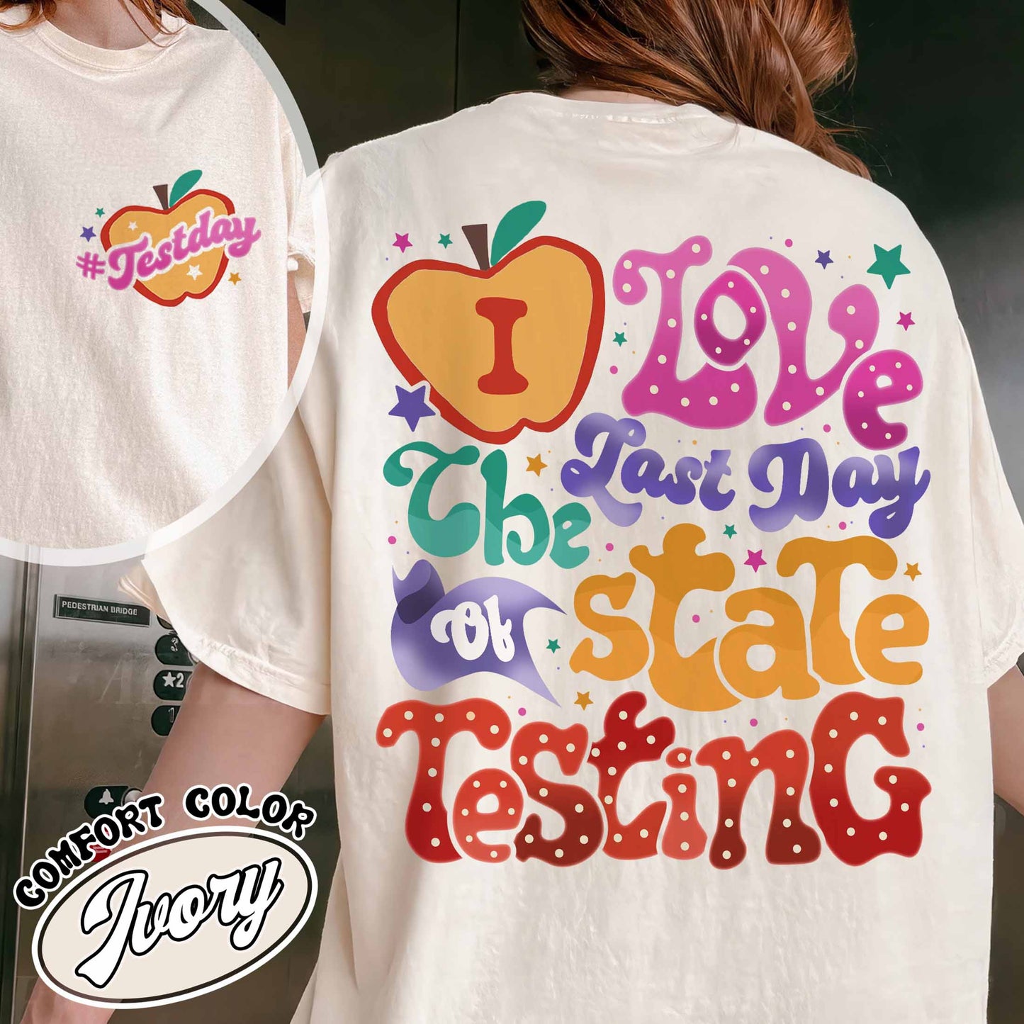 School Comfort Color Shirt, I Love State Testing Shirt, You Got This Shirt, Back to School Shirt