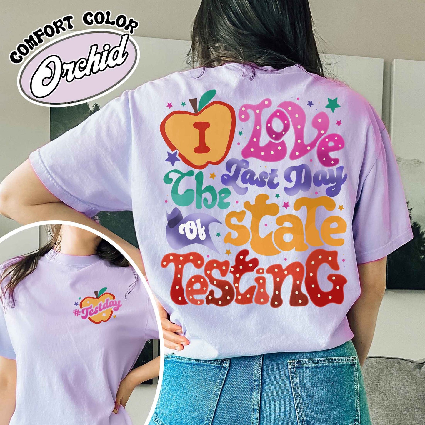 School Comfort Color Shirt, I Love State Testing Shirt, You Got This Shirt, Back to School Shirt