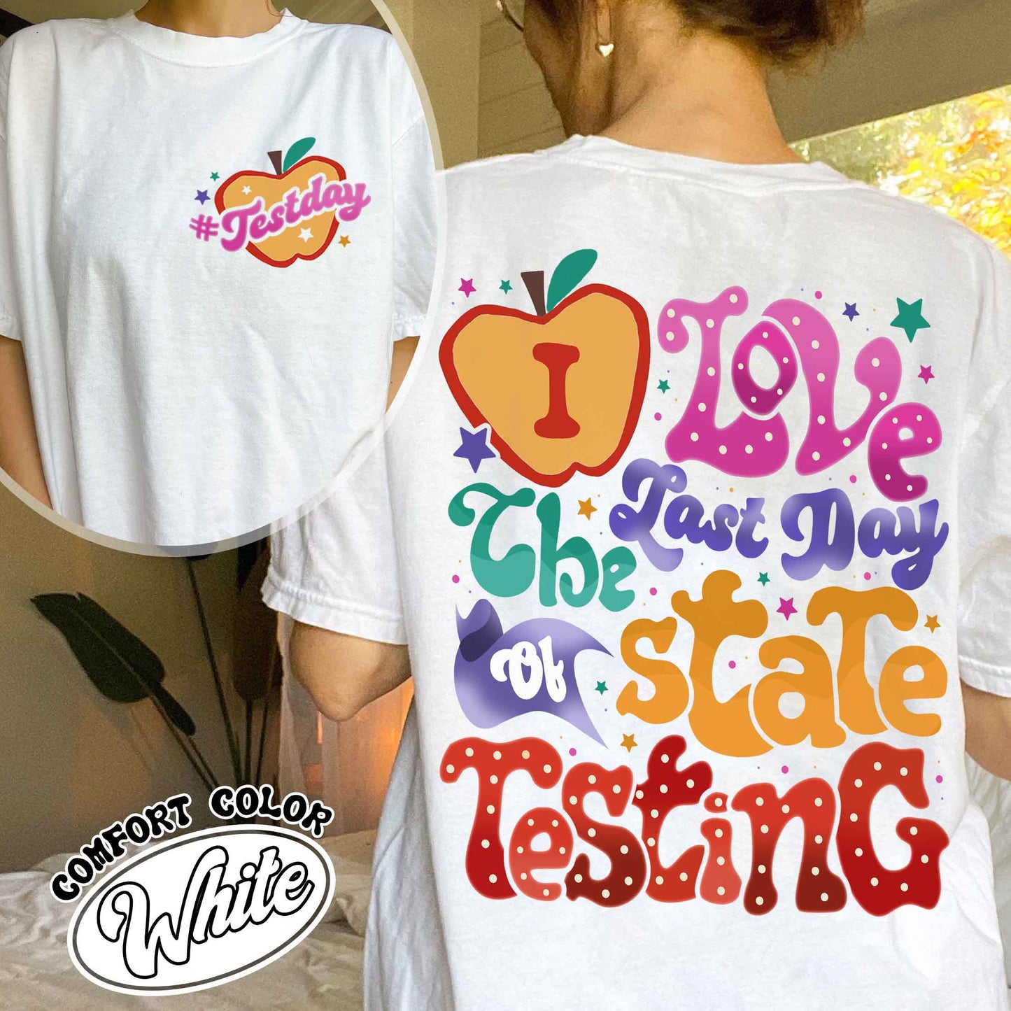 School Comfort Color Shirt, I Love State Testing Shirt, You Got This Shirt, Back to School Shirt