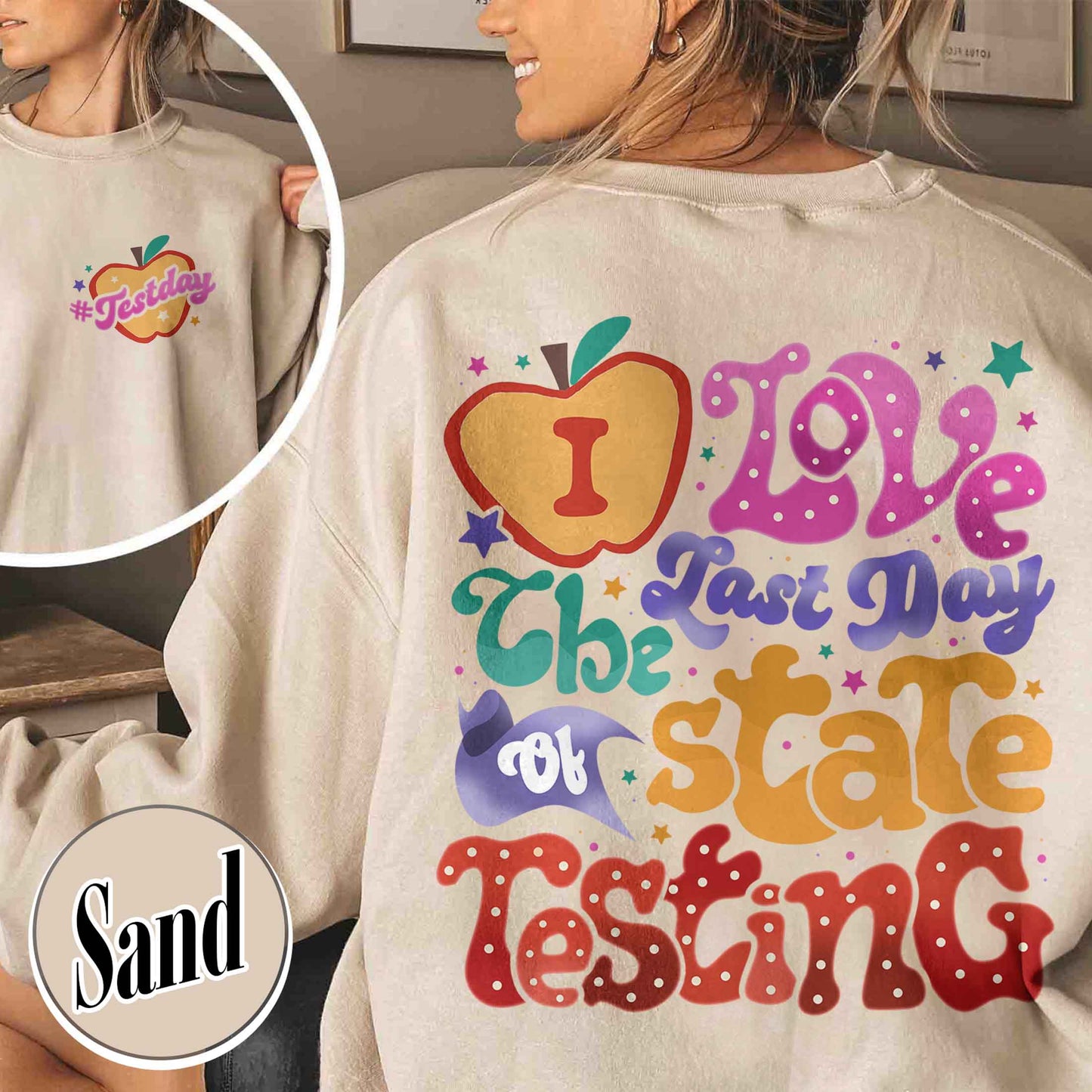 School Sweatshirt, I Love State Testing Sweatshirt, You Got This Sweatshirt, Back to School Sweatshirt