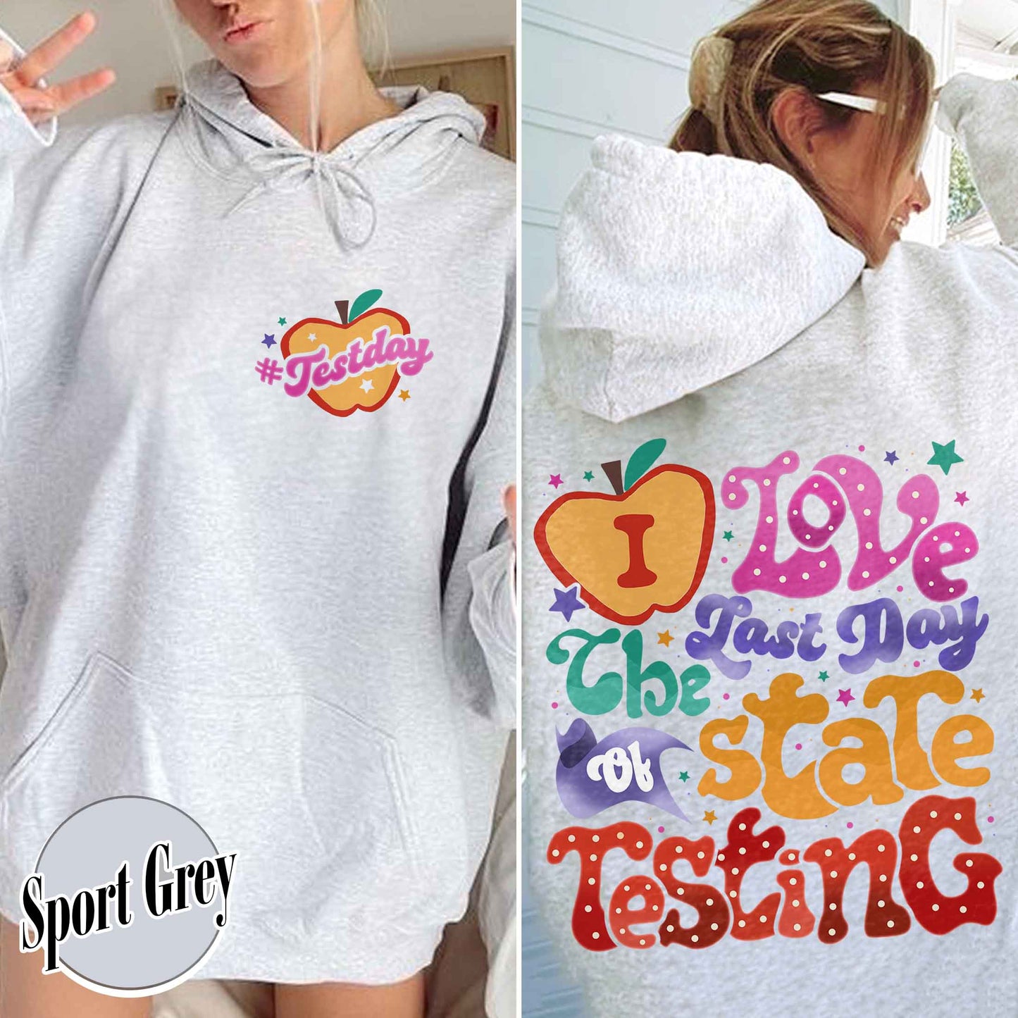 School Hoodie, I Love State Testing Hoodie, You Got This Hoodie, Back to School Hoodie