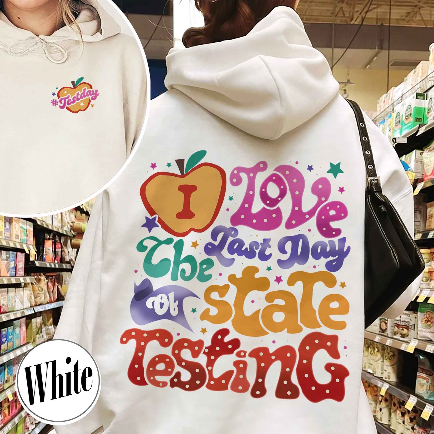 School Hoodie, I Love State Testing Hoodie, You Got This Hoodie, Back to School Hoodie