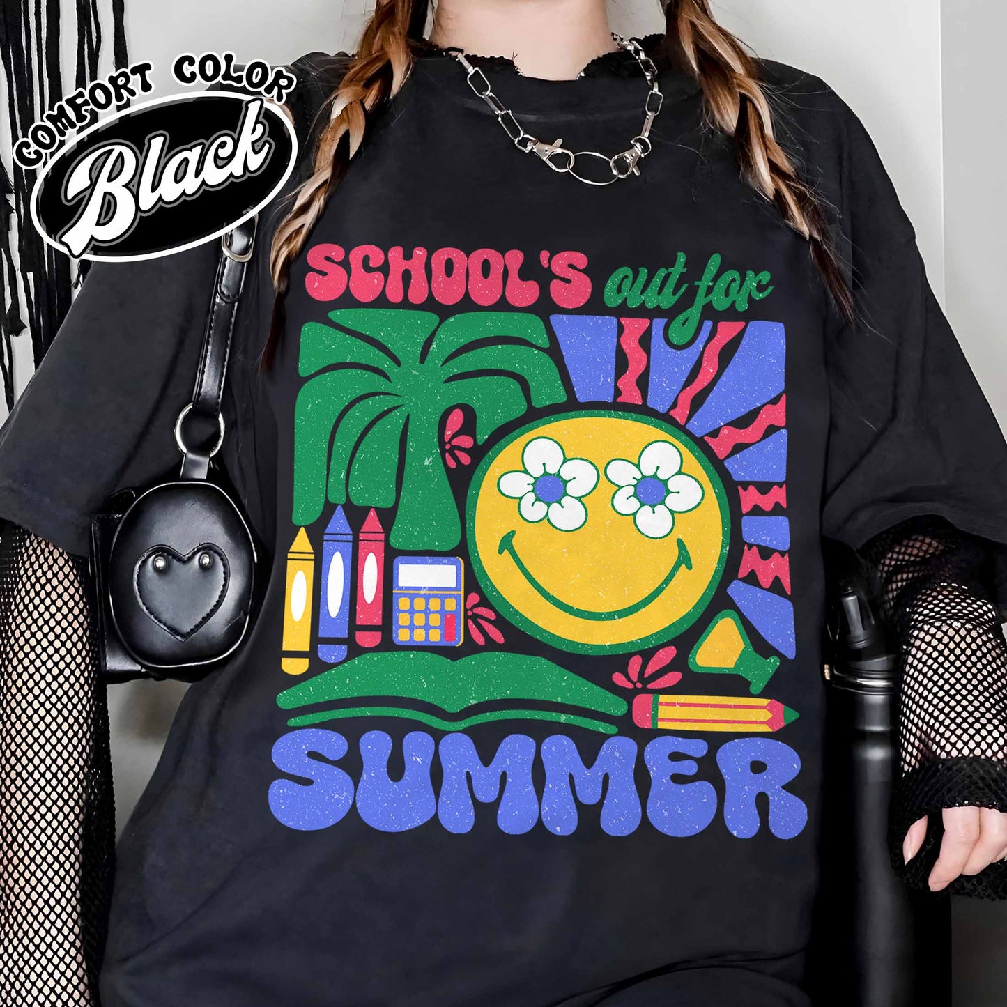 School Comfort Color Shirt, School’s Out for Summer Shirt, Happy Last Day of School Shirt