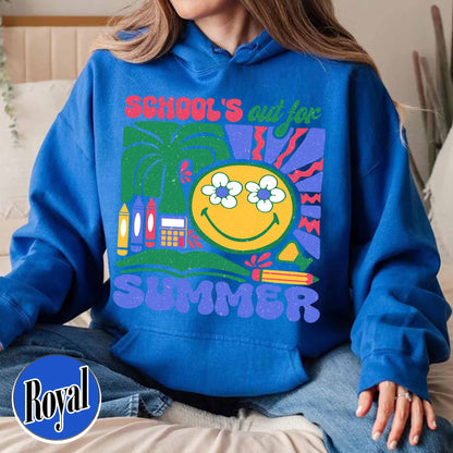 School Hoodie, School’s Out for Summer Hoodie, Happy Last Day of School Hoodie