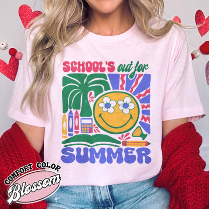 School Comfort Color Shirt, School’s Out for Summer Shirt, Happy Last Day of School Shirt