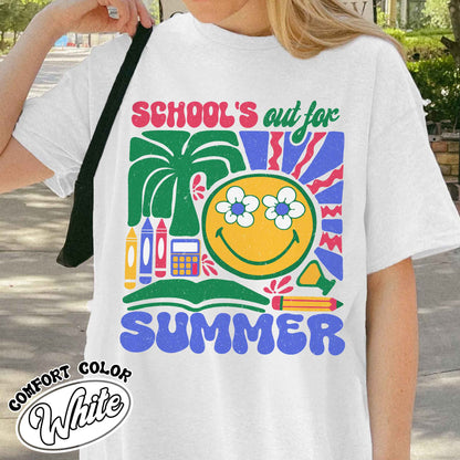 School Comfort Color Shirt, School’s Out for Summer Shirt, Happy Last Day of School Shirt