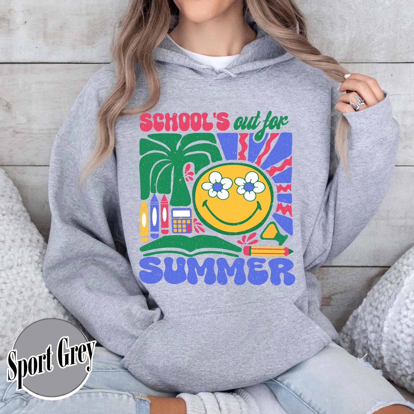 School Hoodie, School’s Out for Summer Hoodie, Happy Last Day of School Hoodie